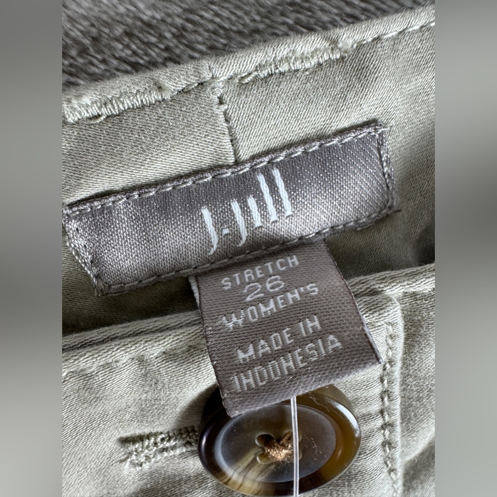 J Jill Pants Womens Size 26W Khaki Chino‎ Pocket Straight Leg Ankle Trouser - Picture 5 of 12